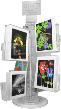 Clear Acrylic Greeting Card Rack - A7 Vertical